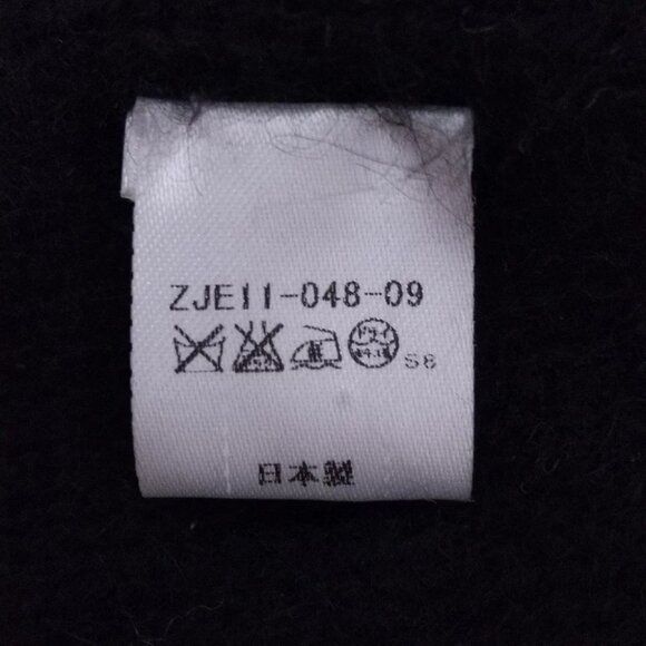 Auth Burberry Blue Label - Black Angora Scarf - Picture 3 of 7